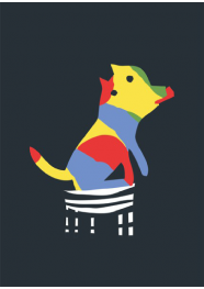 Poster Color Dog by Rogério Pinto - 29,5 x 40 cm